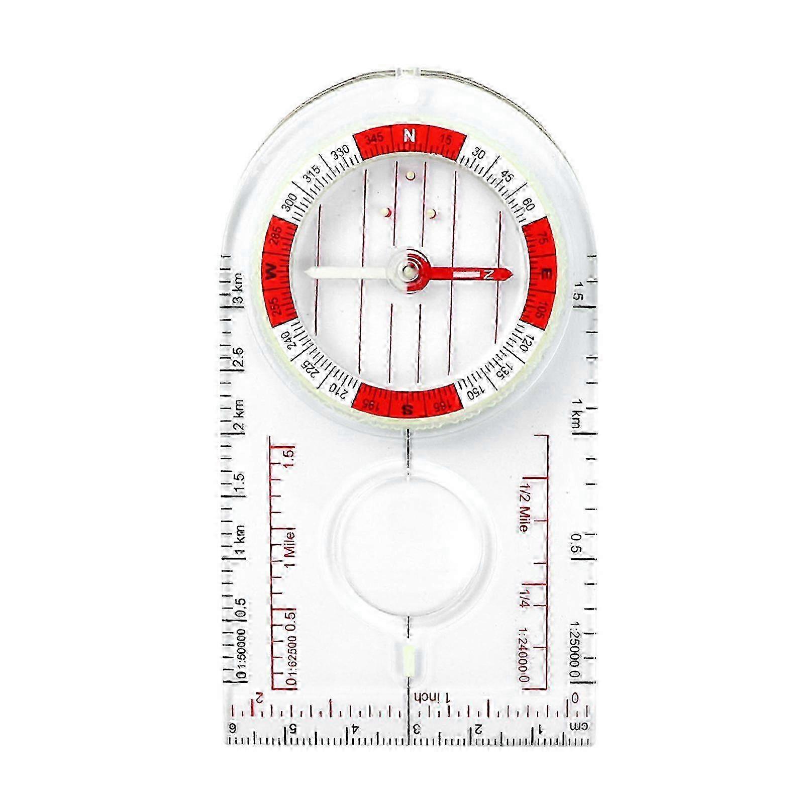 Multifunction Compasses Ruler Map Reading Backpacking Camping Orienteering Thumb Compasses Survival Navigation Compasses w