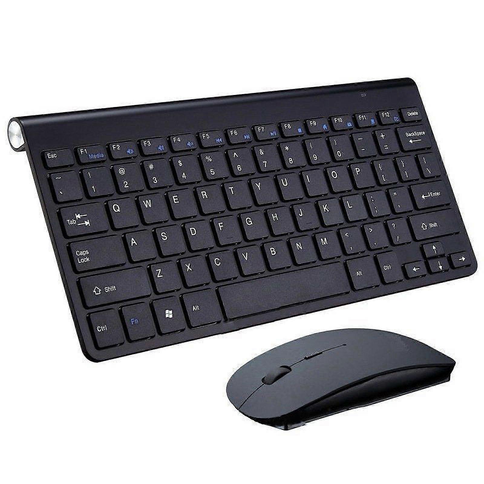 Wireless Keyboard Ultra Slim & Mouse for compatible with Apple Mac Laptop PC Surface Pro & USB-A