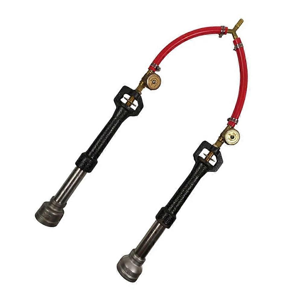 Dual Propane Forge Burner Flamethrower with Air Choke for Knife Making and Metal Melting