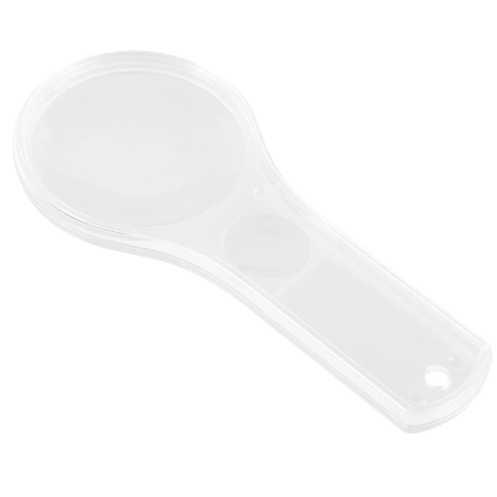 Handheld Acrylic Magnifier with 3X Magnification for Magnification Dual Lens