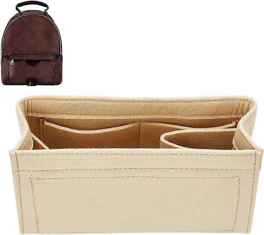 Felt Backpack Organizer Insert Felt Zipper Satchel Insert Rectangle Travel Rucksack Insert Multiple Compartments Bag Insert Shaper for PALM SPRINGS L 