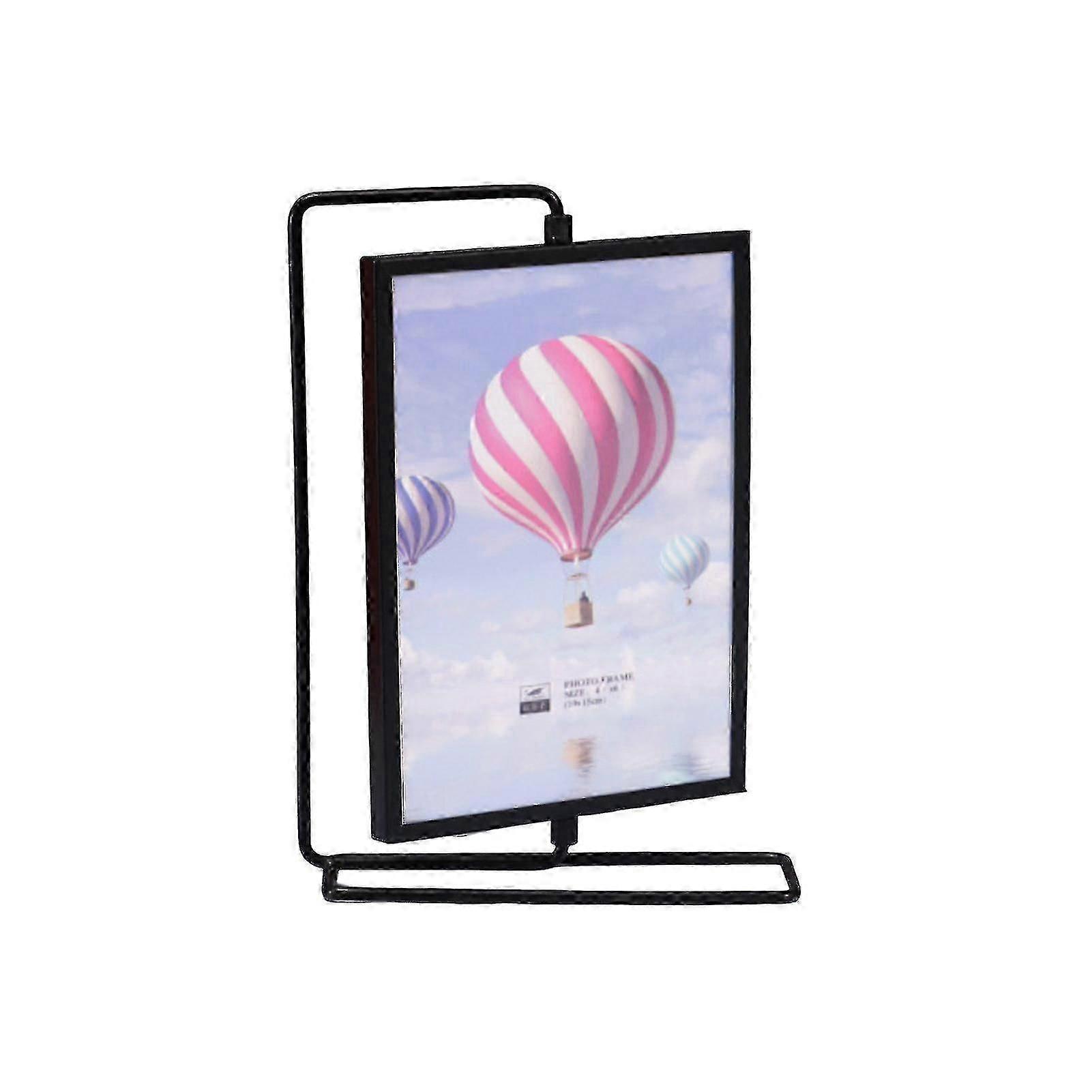 Metal Photo Frame for Storing Photos with Rotating Gift Feature