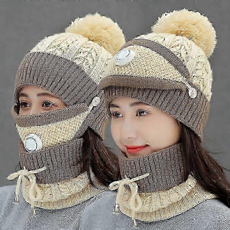 Scarf Caps Neck Warmer Winter Hat