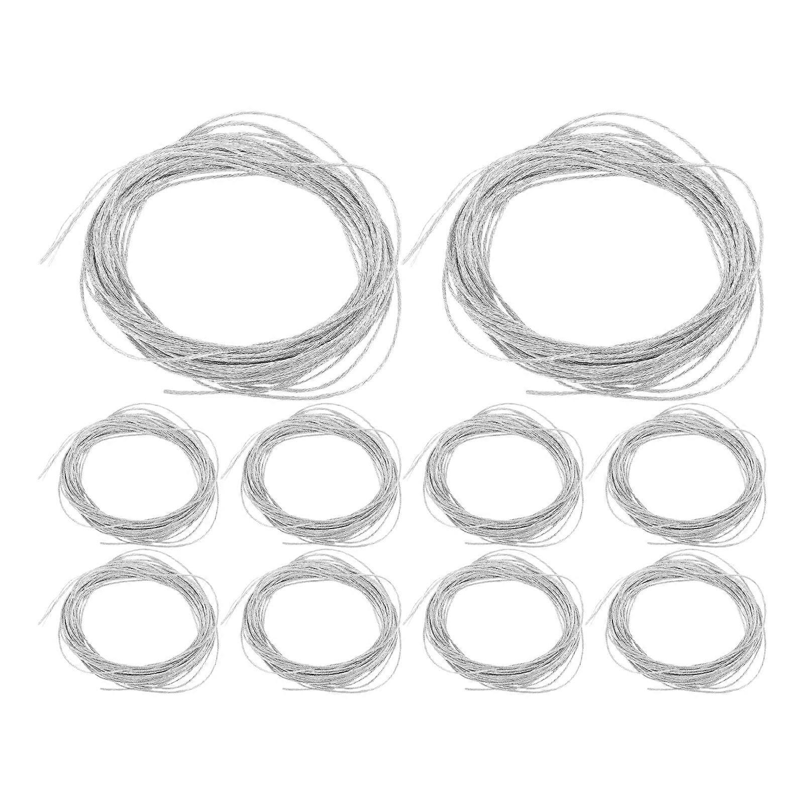 Practical Silver Sewing Thread for DIY Embroidery with 12Pcs Threads