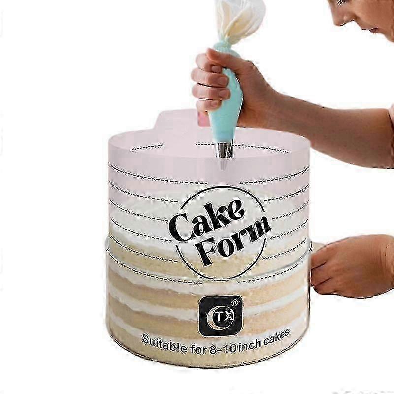 Adjustable Round Cake Ring Mold Retractable Fondant Mousse Cake Ring Acrylic Circle Baking Ring Cake Tools Round Cake Form Kit