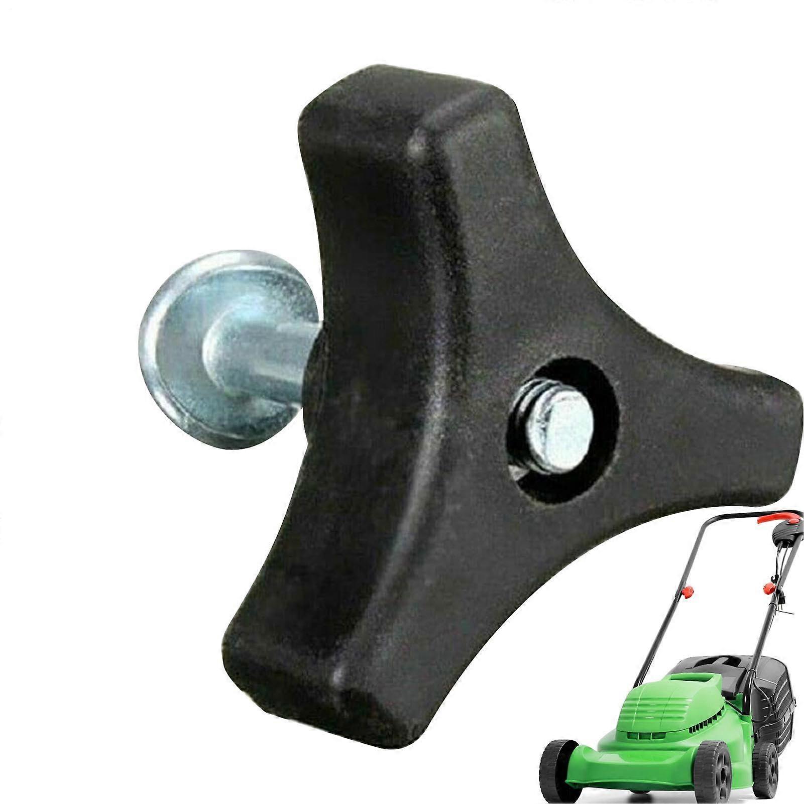 Universal Lawn Mower Handle Knob Replacement with Durable Triangle Screw Bolt and Nut