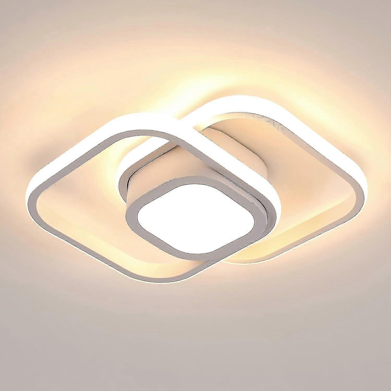 25-26 LED Ceiling Light, White Square Creative Design Acrylic Ceiling Lighting