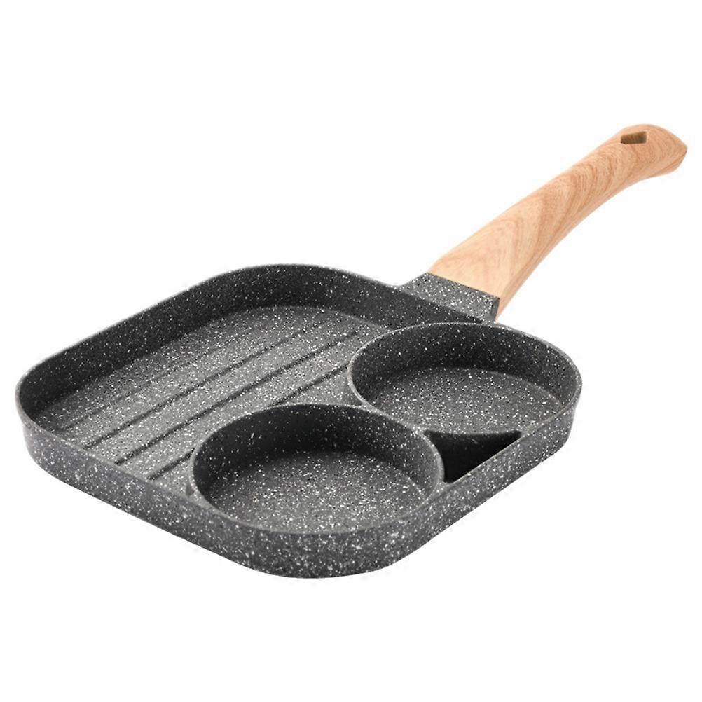 Practical Pan Non-Stick Medical Stone Steak Pan With Ergonomic Handle 1Set