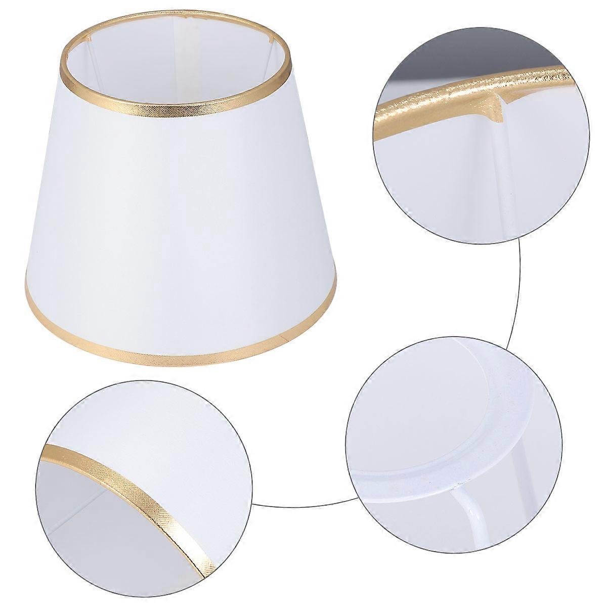 Minimalist Lamp Shade Fabric Golden 22x17CM Diffuse Lighting Modern 1Set