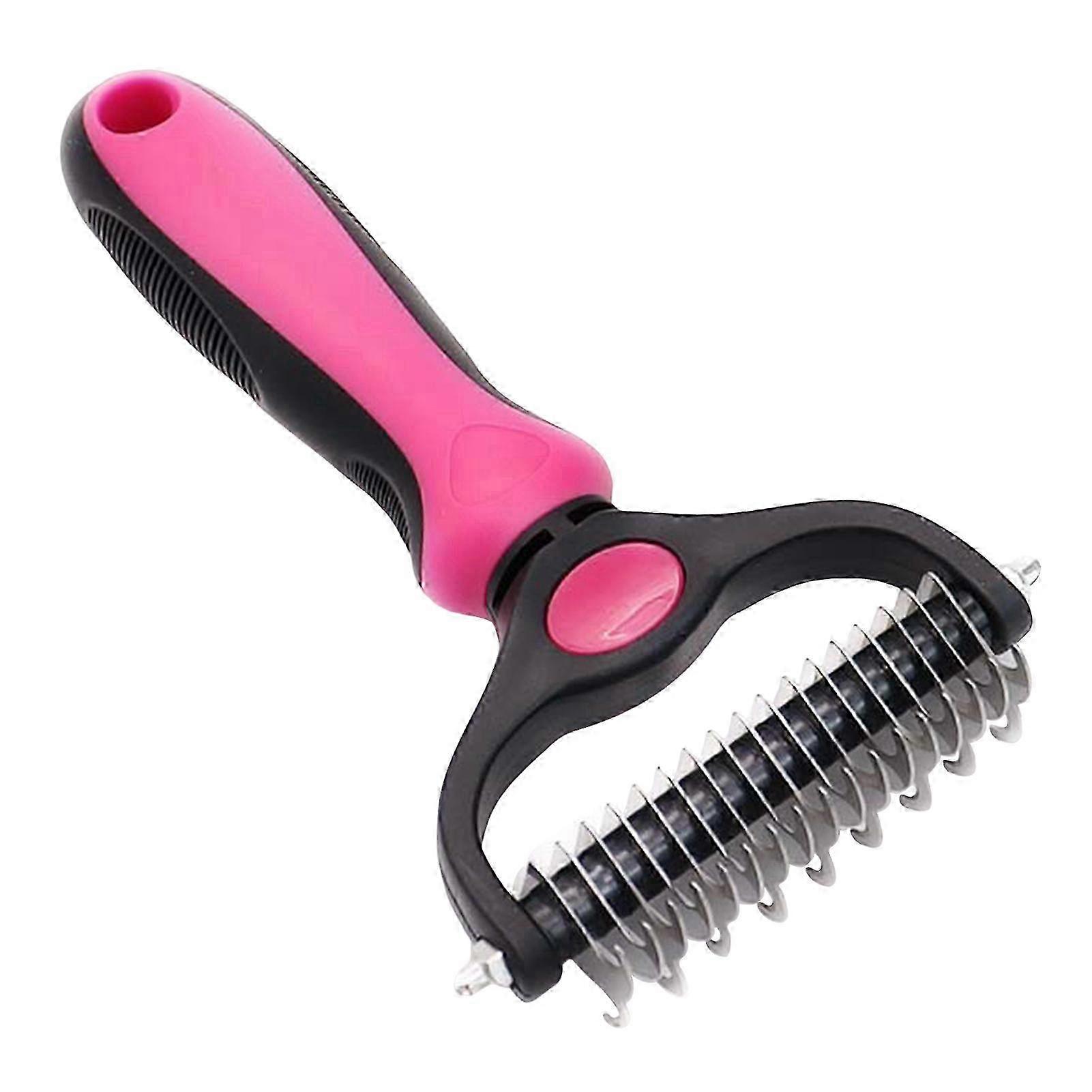 Professional Pet Grooming Rake Comb for Shedding Ultimates Pet Grooming Tool for Removing Mats 25-26