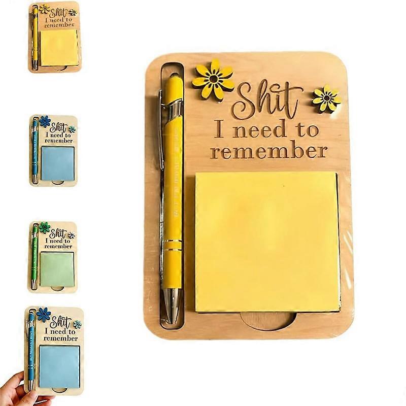 Remember Sticky Note Holder Creative Wooden Note Clip Holiday Small Gift