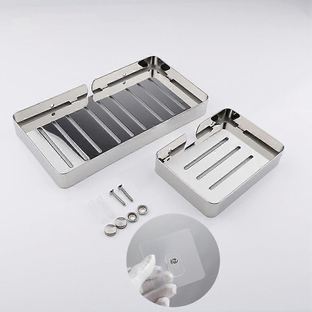 Bathroom Wall-Mount Soap Holder for Shower Punch-Free Design