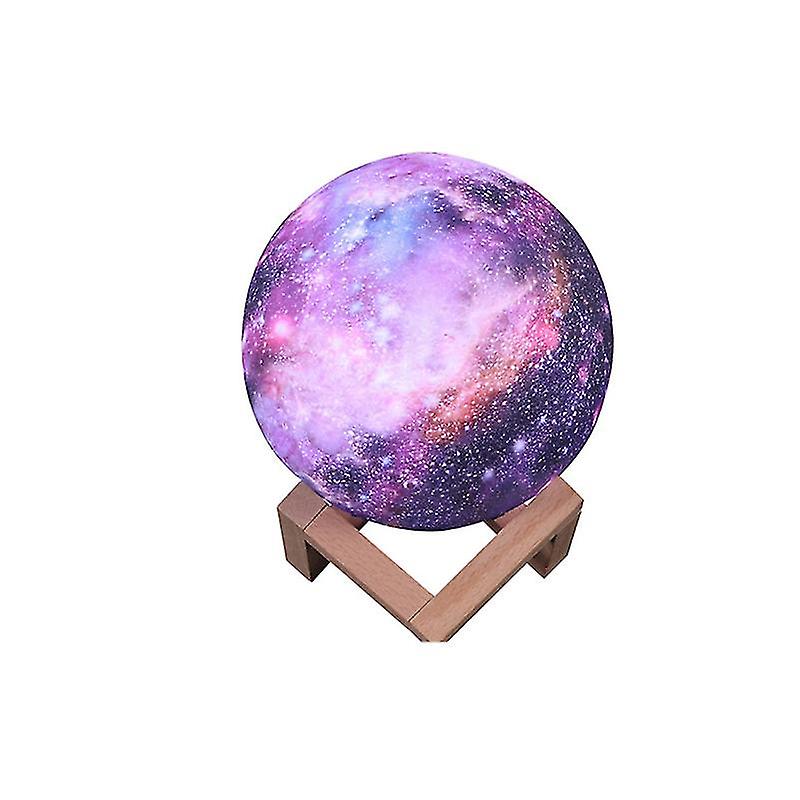 Impression 3D Galaxy Moon Lampe Lune Veilleuse Enfants Veilleuse 16 Color Change Touch Et Télécommande Galaxy Light En Cadeau