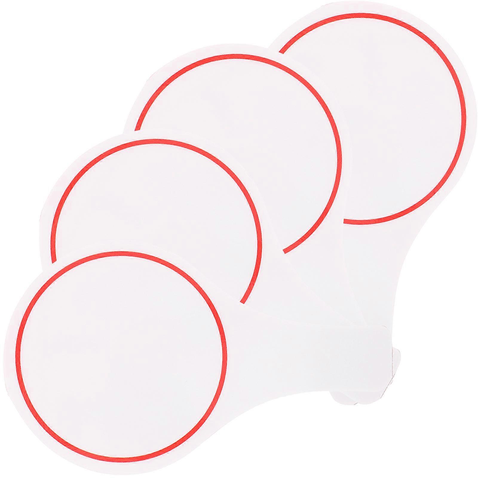 Judges Scoreboard Erasable Writing Blank Board Voting Events Rectangular Simple Design White 4Pack