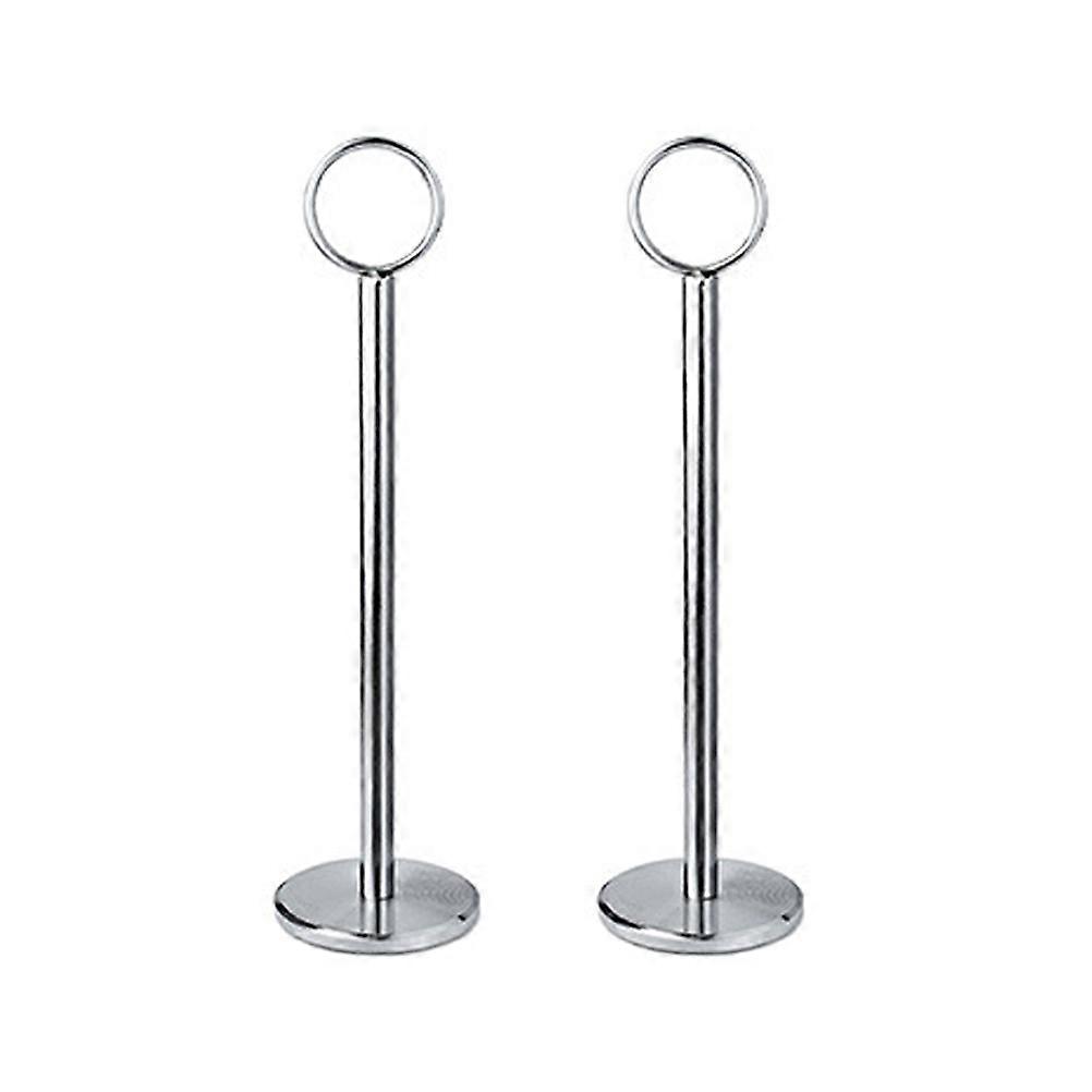 Silver Number Folder Memo Holder for Holding 3Pcs Desktop Number Clips