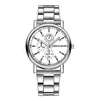 Montre décontractée à cadran rond en acier inoxydable, montre-bracelet à quartz pour homme, montre-bracelet business, montre de luxe, Relogio Feminino 25-26