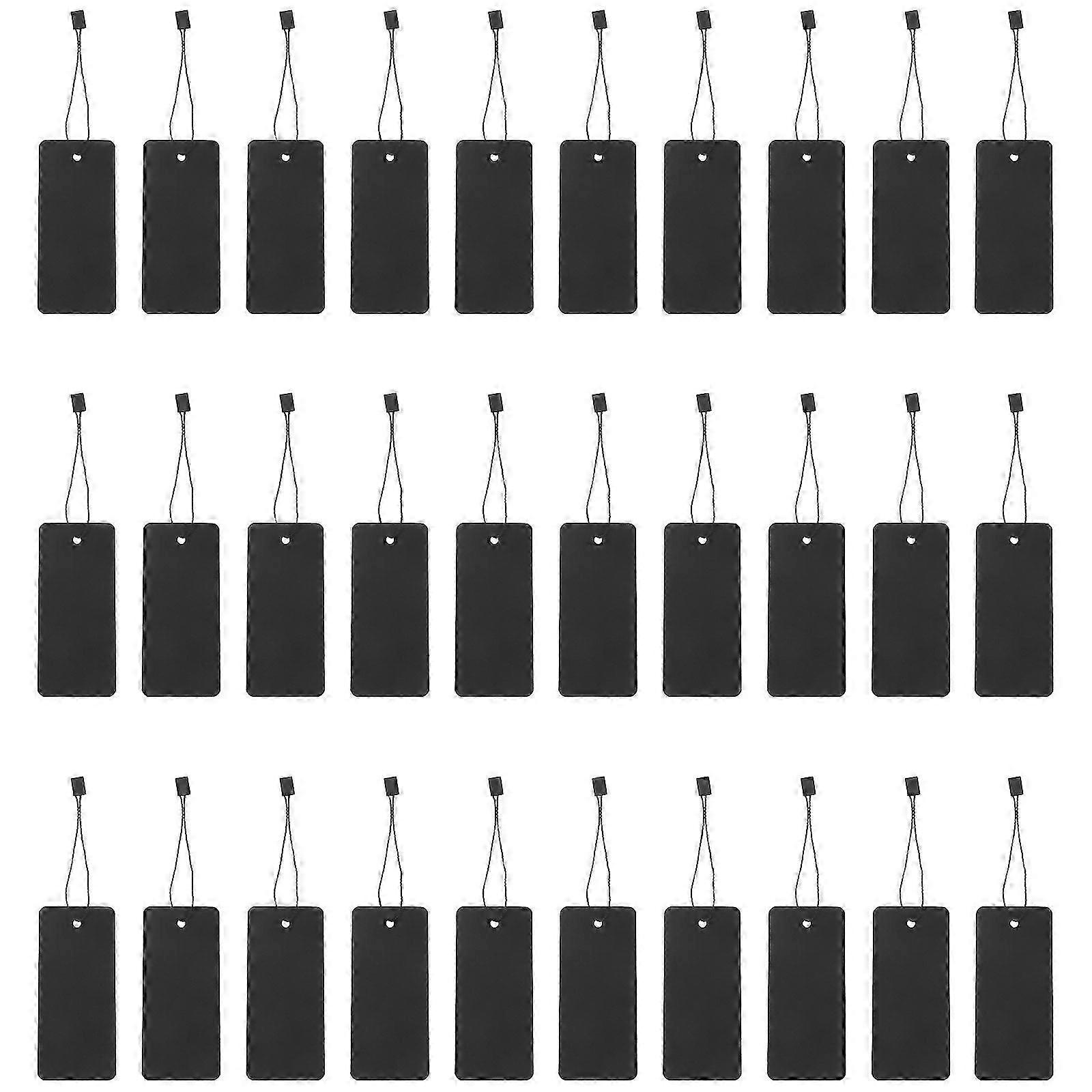 Clothes Hanging Tags with String for Marking 400Sets Black Paper Tags