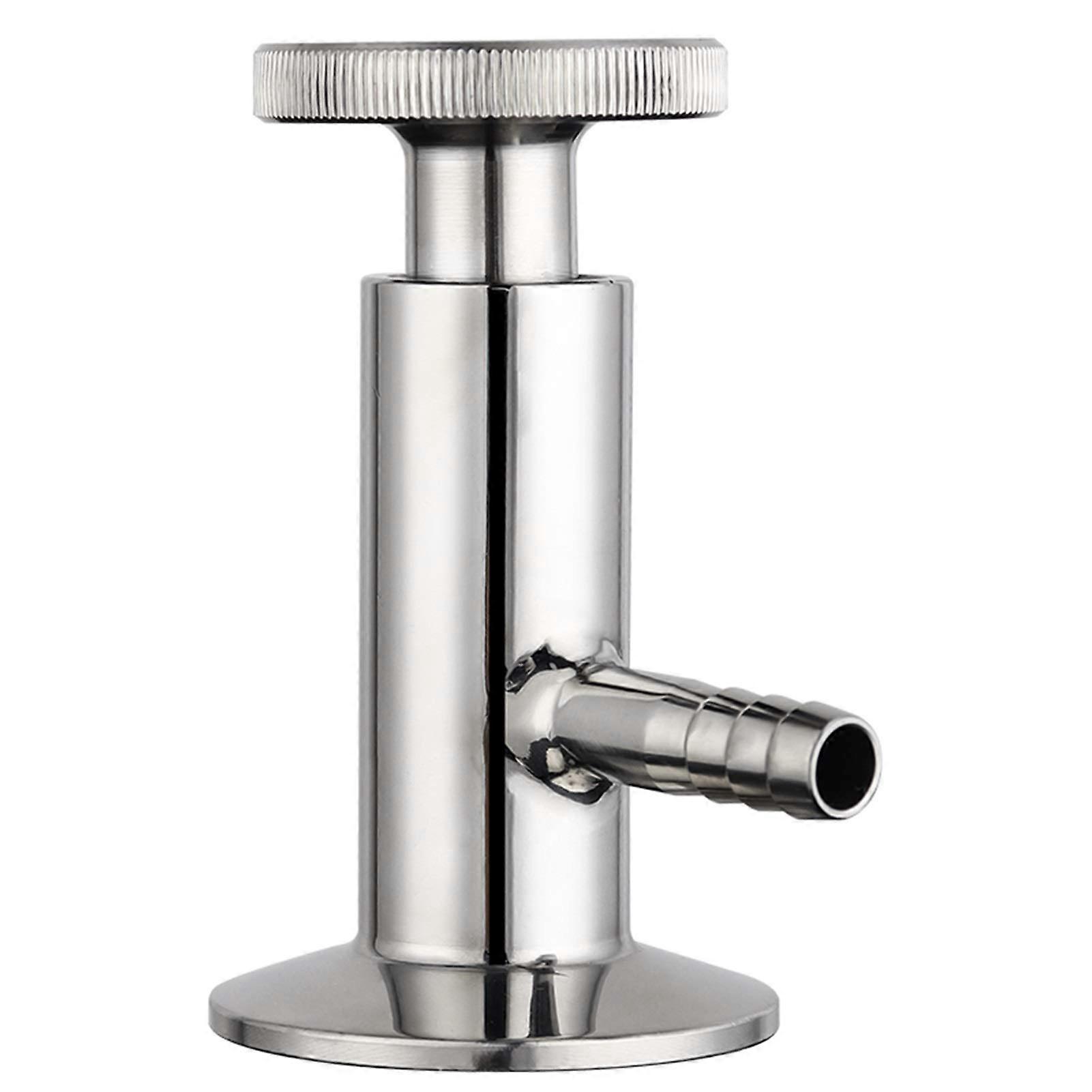 50mm Ferrule Stainless Steel Sampling Valve with 10mm Hose Barb Pipe Fitting RustResistant