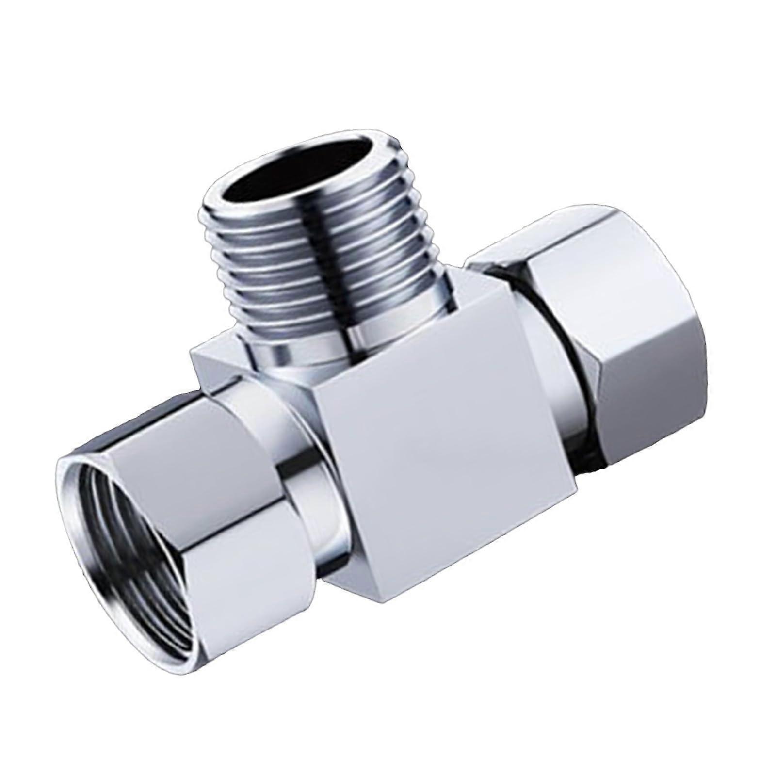 0.5 Inch Brass Threaded Tee Pipe Fitting LeakProof Corrosion Resistant Plumbing Connector