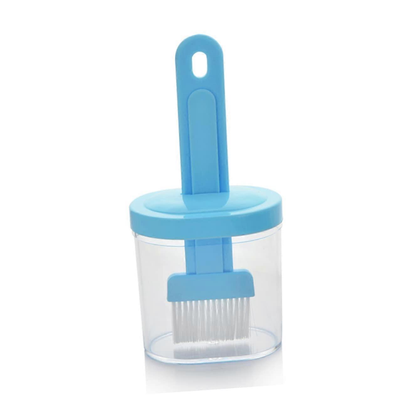 2pcs Heat Resistant BBQ Basting Brush Set with Sauce Container for Grilling and Baking