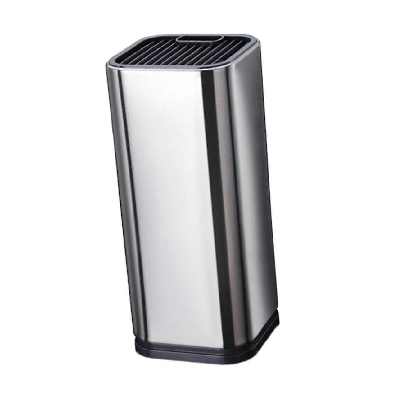 Kitchen Knife Block Stainless Steel with Slots MultiSlot Countertop Organizer AntiSlip Base Rustproof