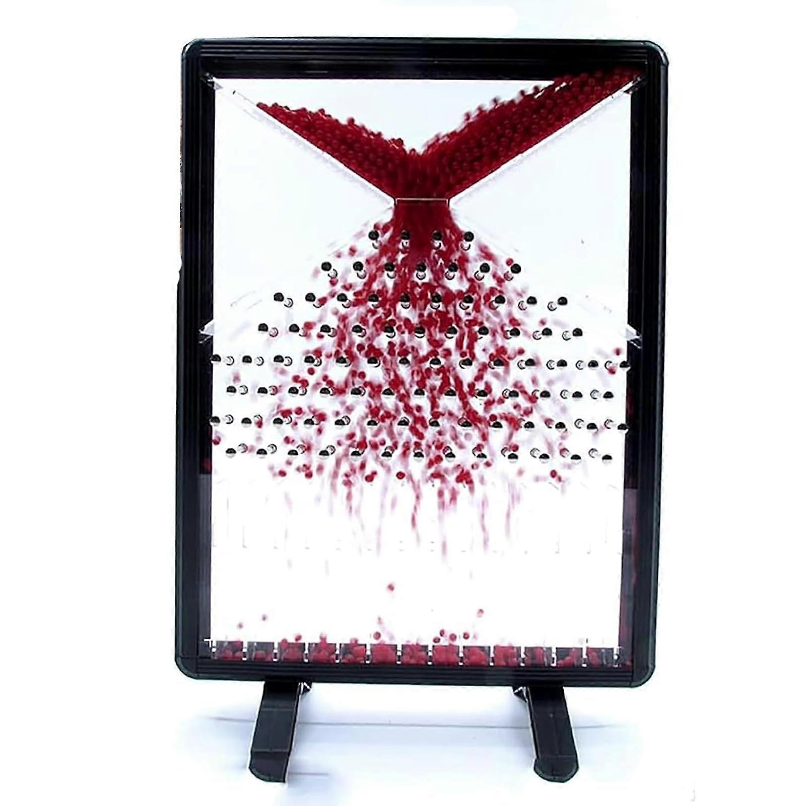 Galton Board Probability Distribution Model Transparent Educational Physics Tool for Statistics Demonstration