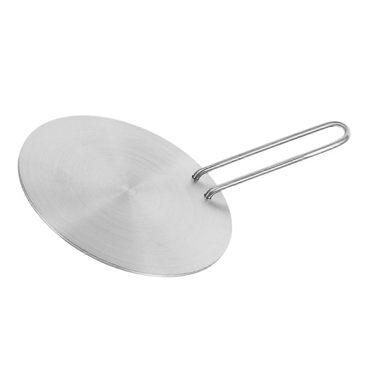 Induction Cooktop Adapter Plate with Removable Handle Stainless Steel Heat Diffuser for Cookware