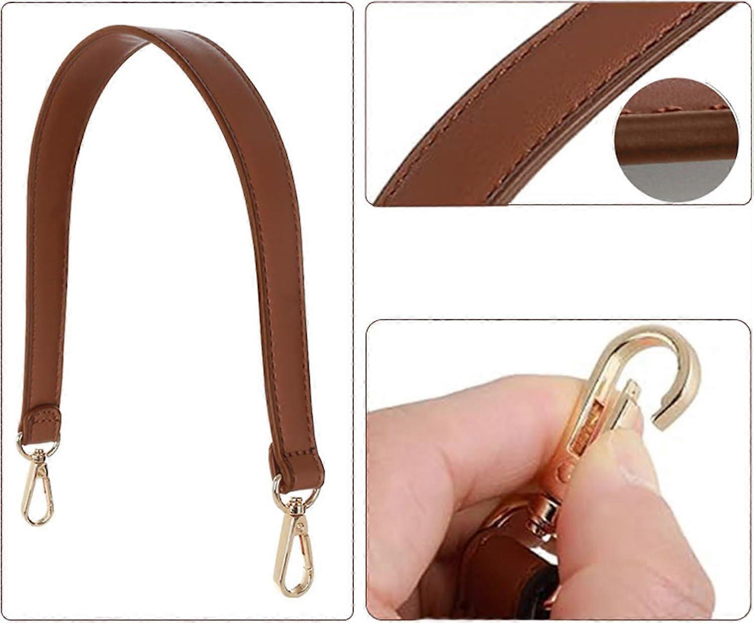PU Leather Bag Strap Replacement, Adjustable Removable Handle for Handbags, Casual or Office Use
