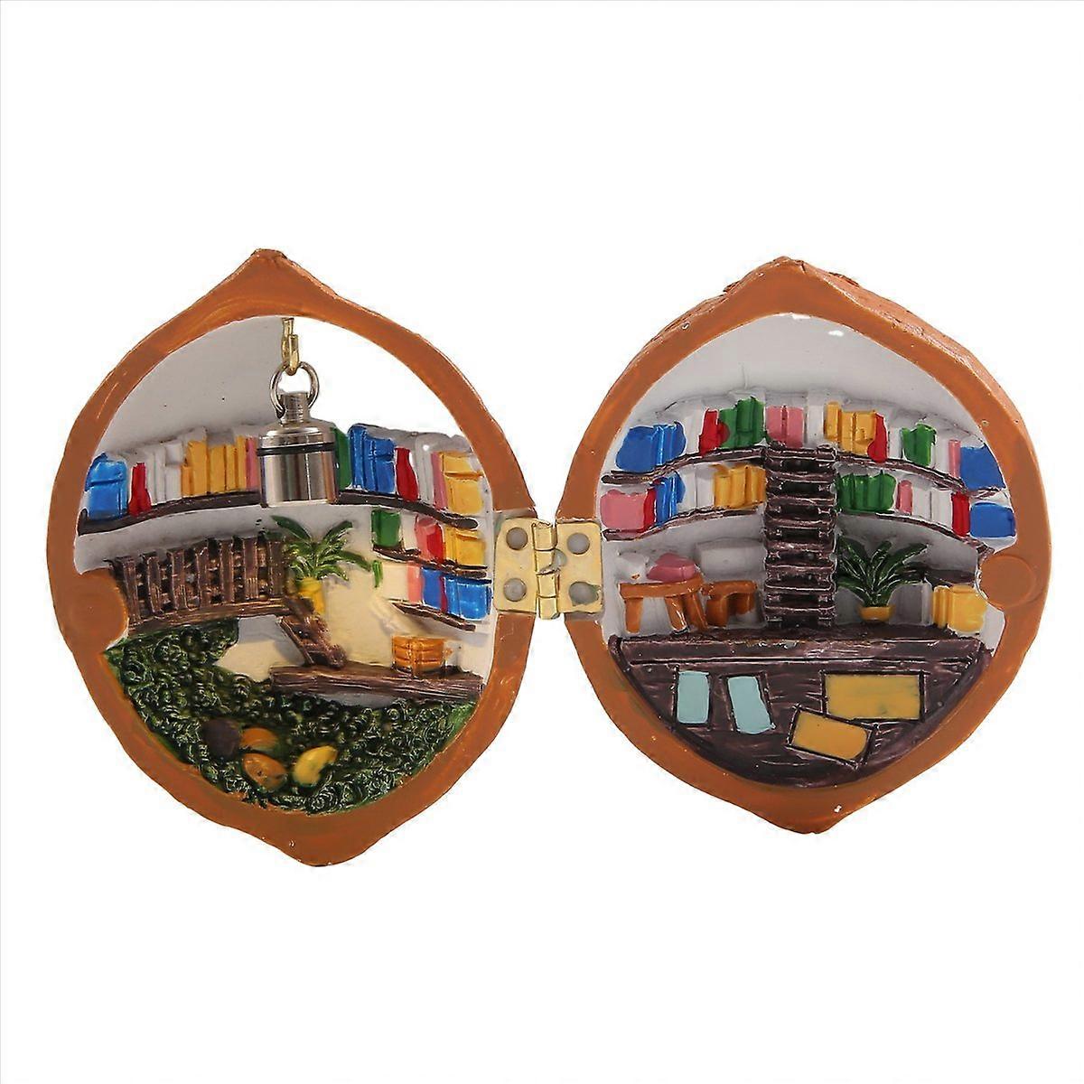 Walnut Shell Dollhouse, ,Handmade Walnut Shell Doll House,A