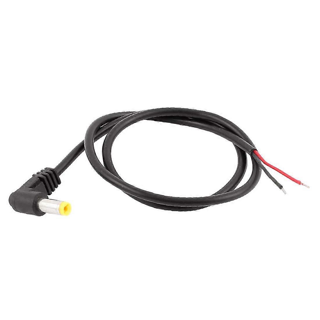 0.5m DC Power Extension Cable 5.5x2.1mm Angled Head for CCTV Security Camera
