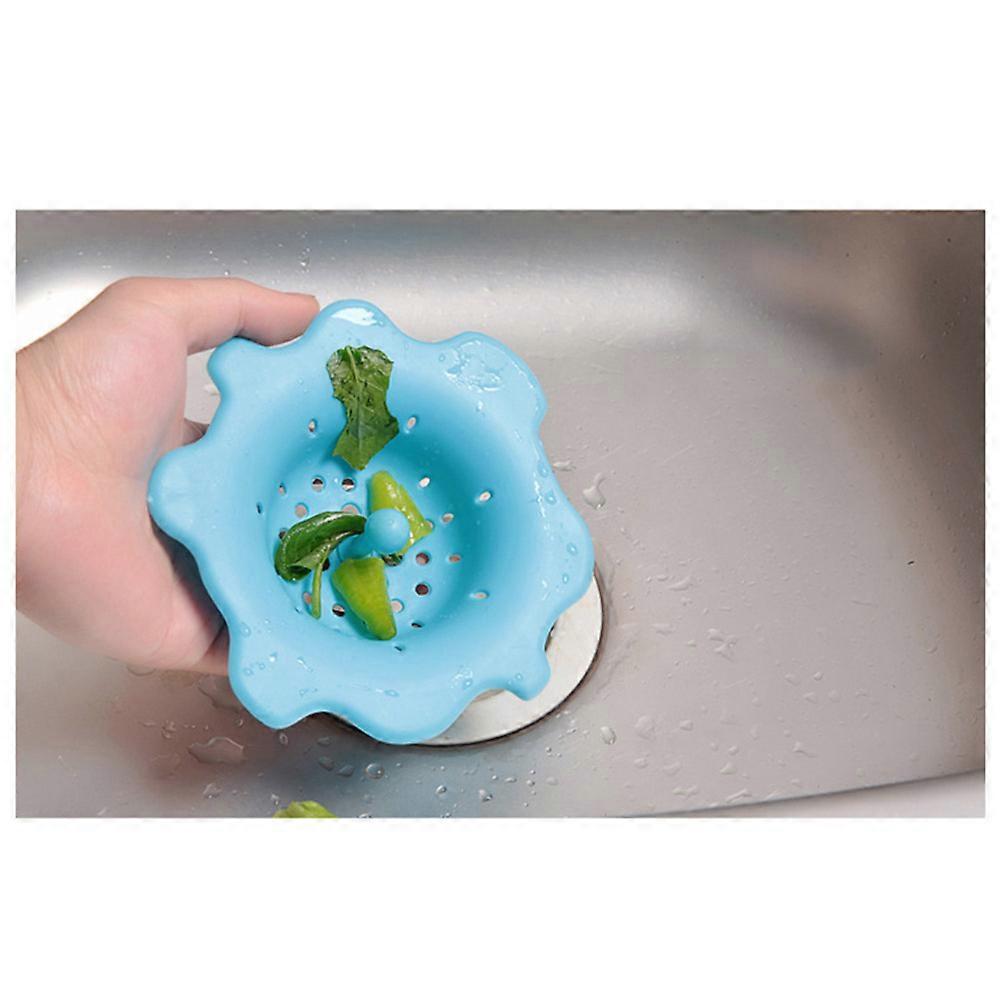 Sink Strainer Kitchen Filter Mesh Silicone for Filtering Use Blue