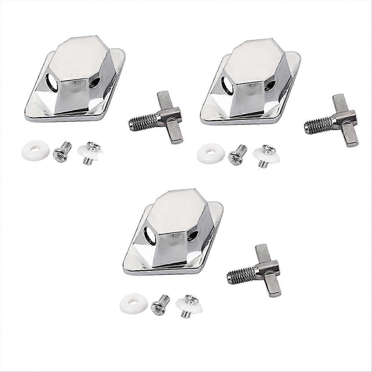 Chrome Floor Leg Bracket Connection Base Drum Set Parts Accessories