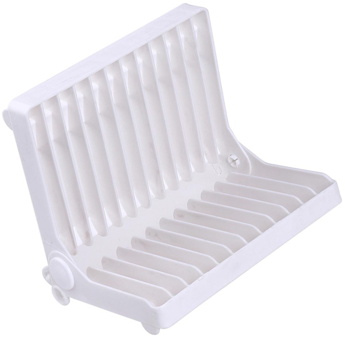 Dish Drainer Plastic Dish Drying Rack for Kitchen Use White