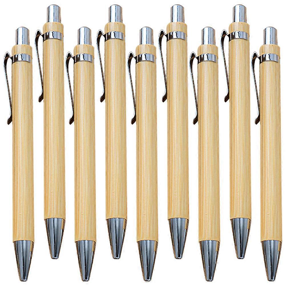 Multi-Function Writing Pen Bamboo Ballpoint Pen for School Use 36Pcs