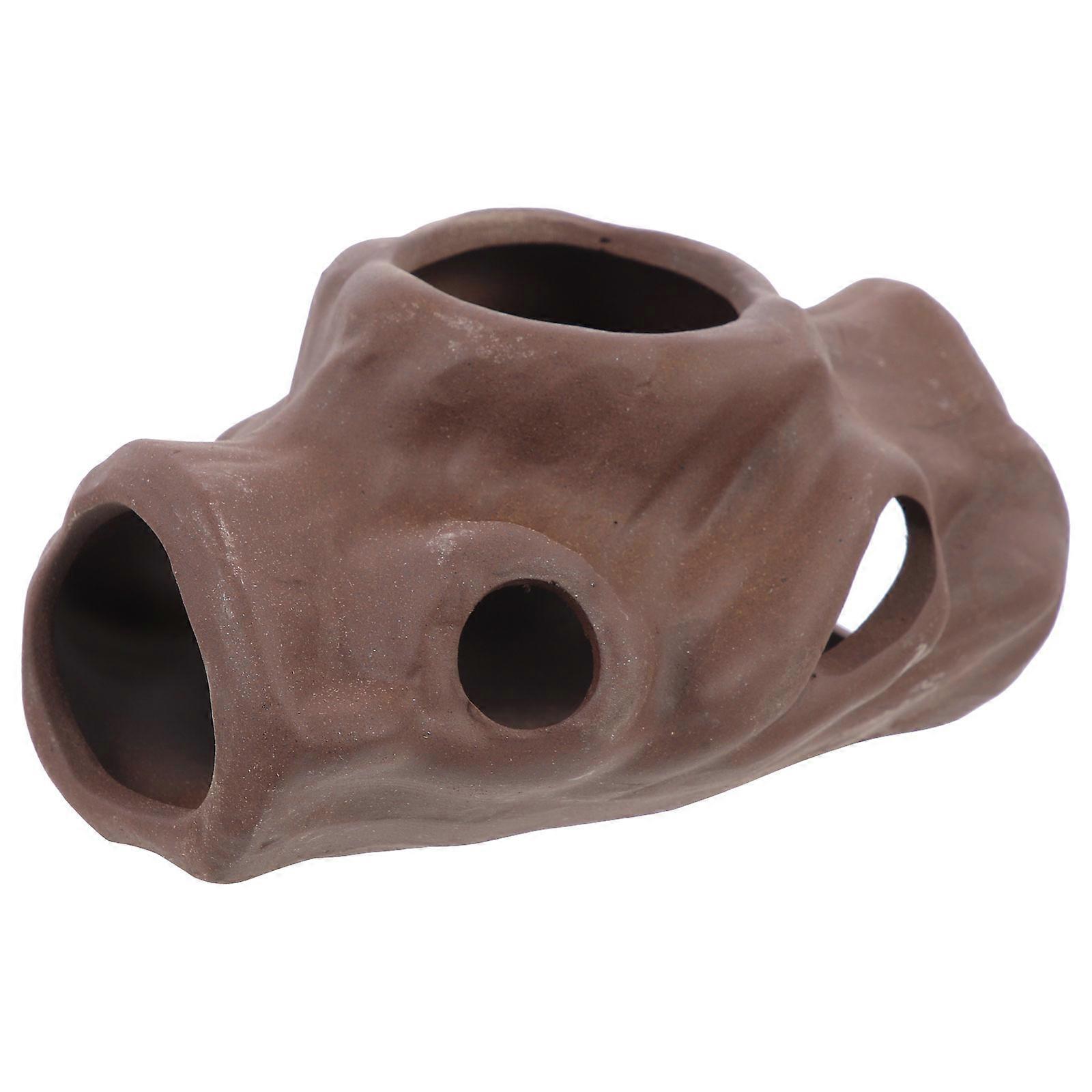 Aquarium Accessory Shrimp Cave for 3Pcs Decorative Fish Cave