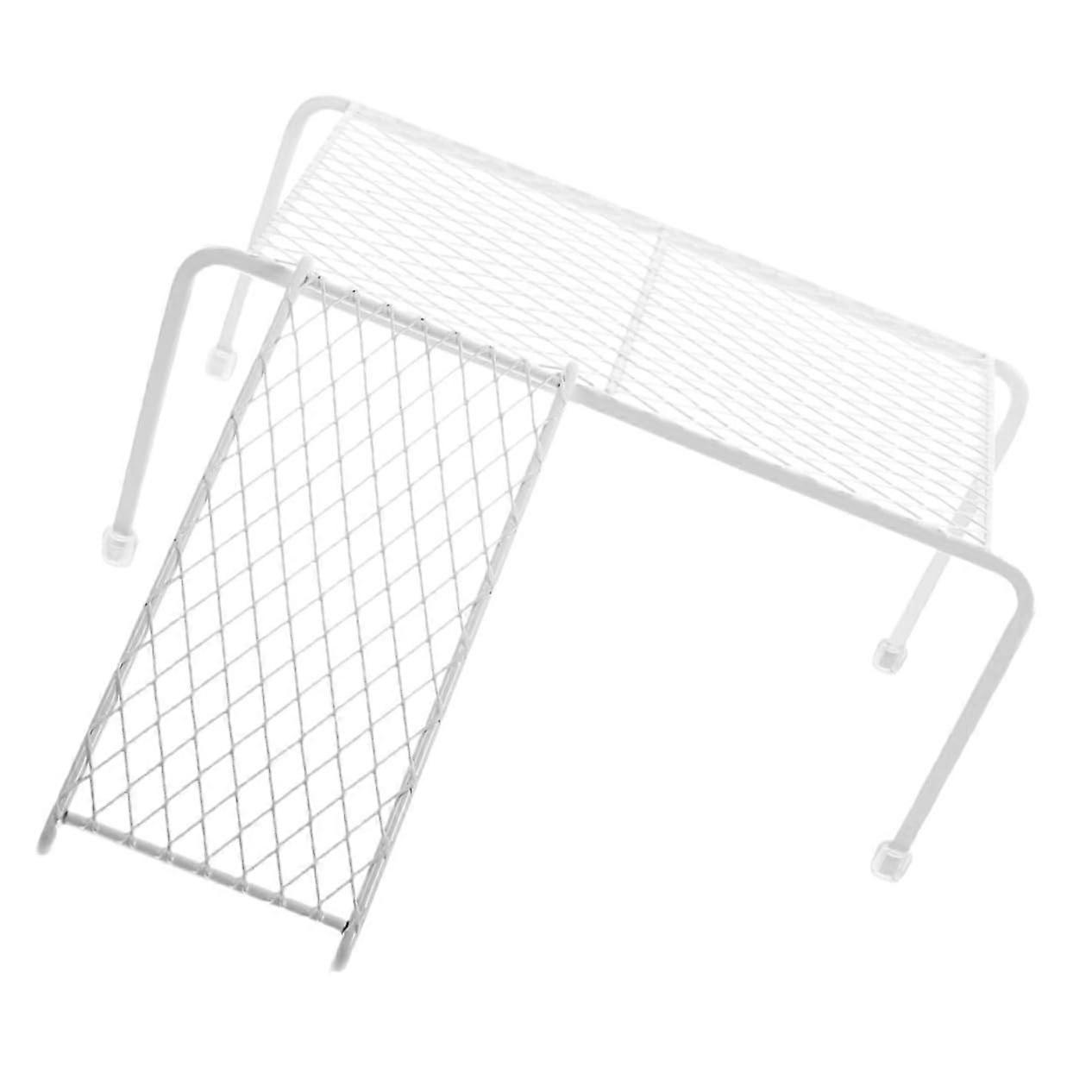 Chicken Coop Platform with Ladder, Elevated Feeder Stand, Durable Iron Mesh for Small Pets