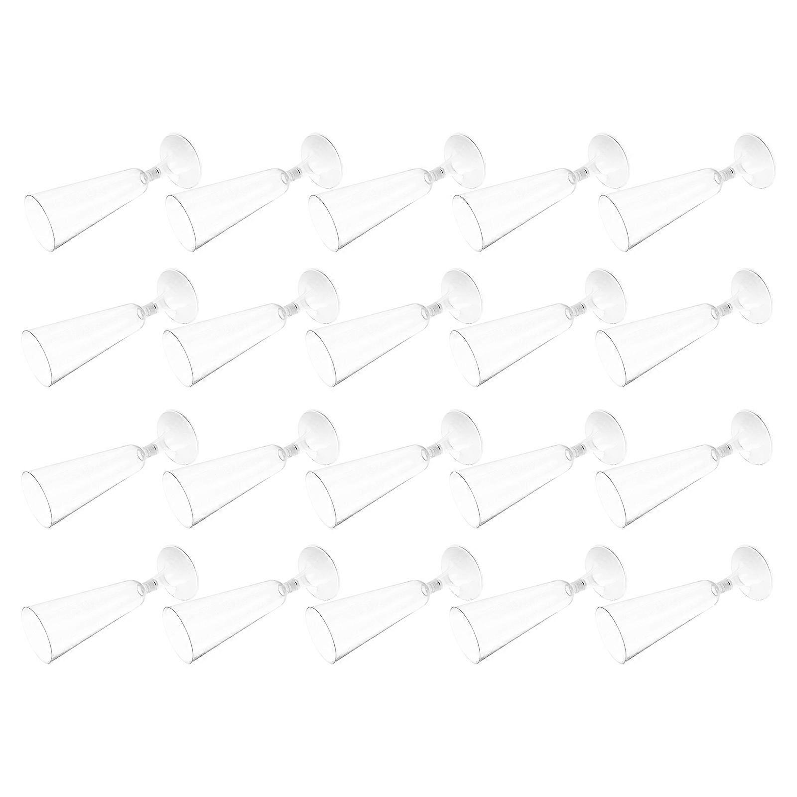 Water Cups Plastic Goblets Elegant Home Use Transparent 20Set