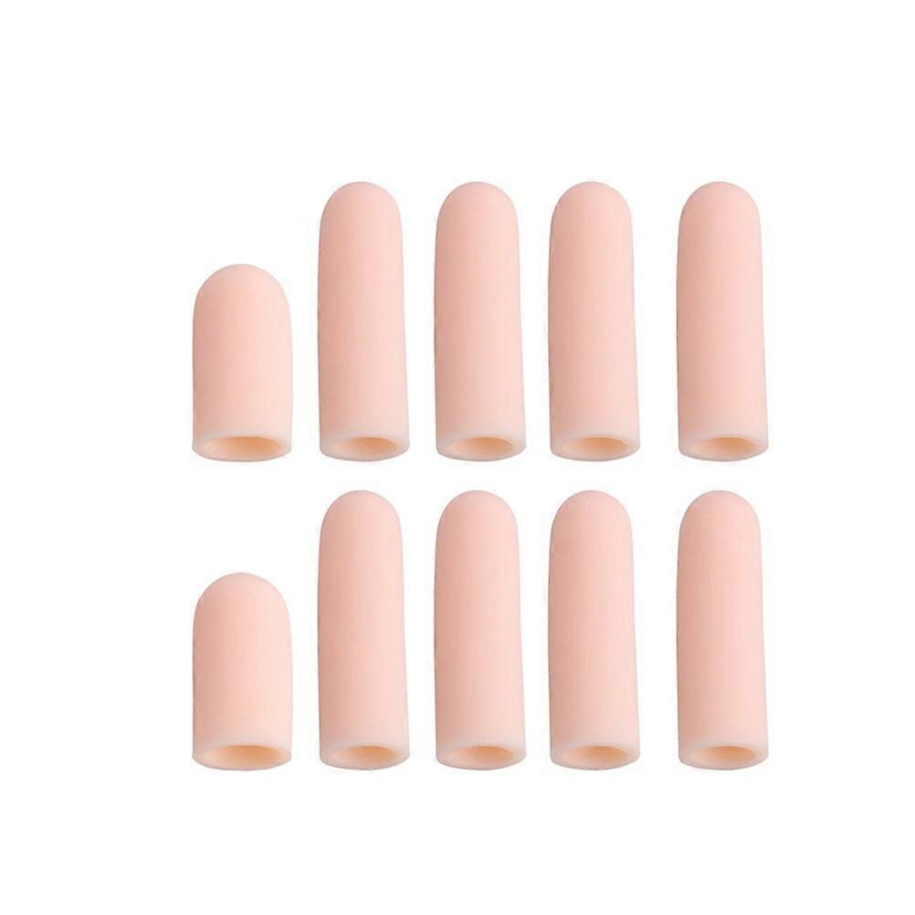 Toe Sleeve Silicone Gel Toe Protector for Relief 10Pcs