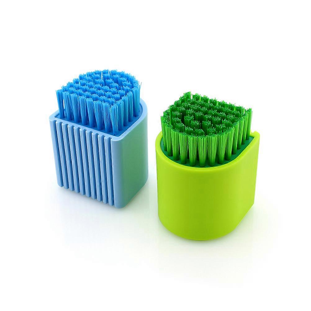 Scrubbing Brush Mini Multipurpose Brush for Cleaning 2Pcs Assorted Color