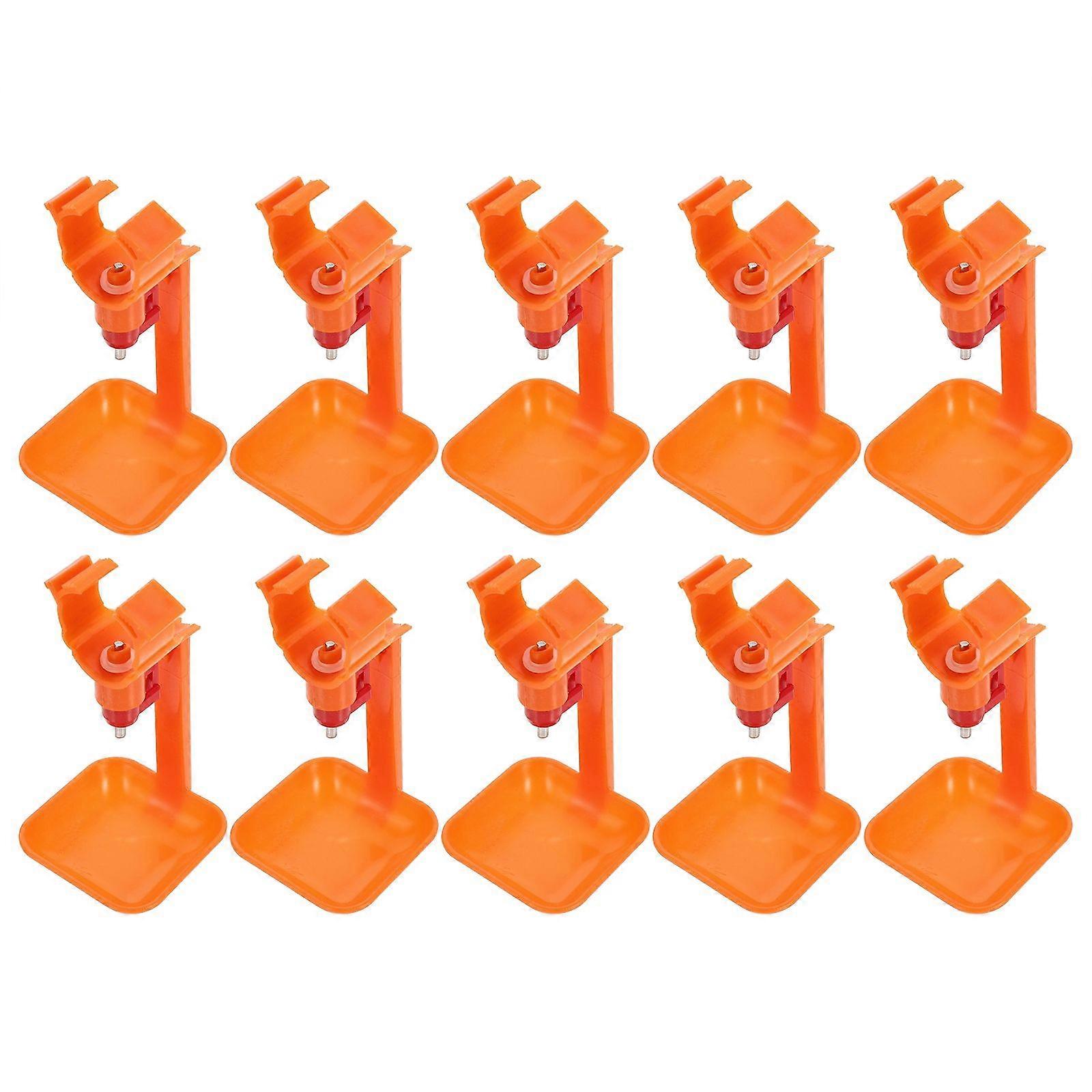 Poultry Nipples Waterer Tool with 10Pcs for Automatic Chicken Drinking
