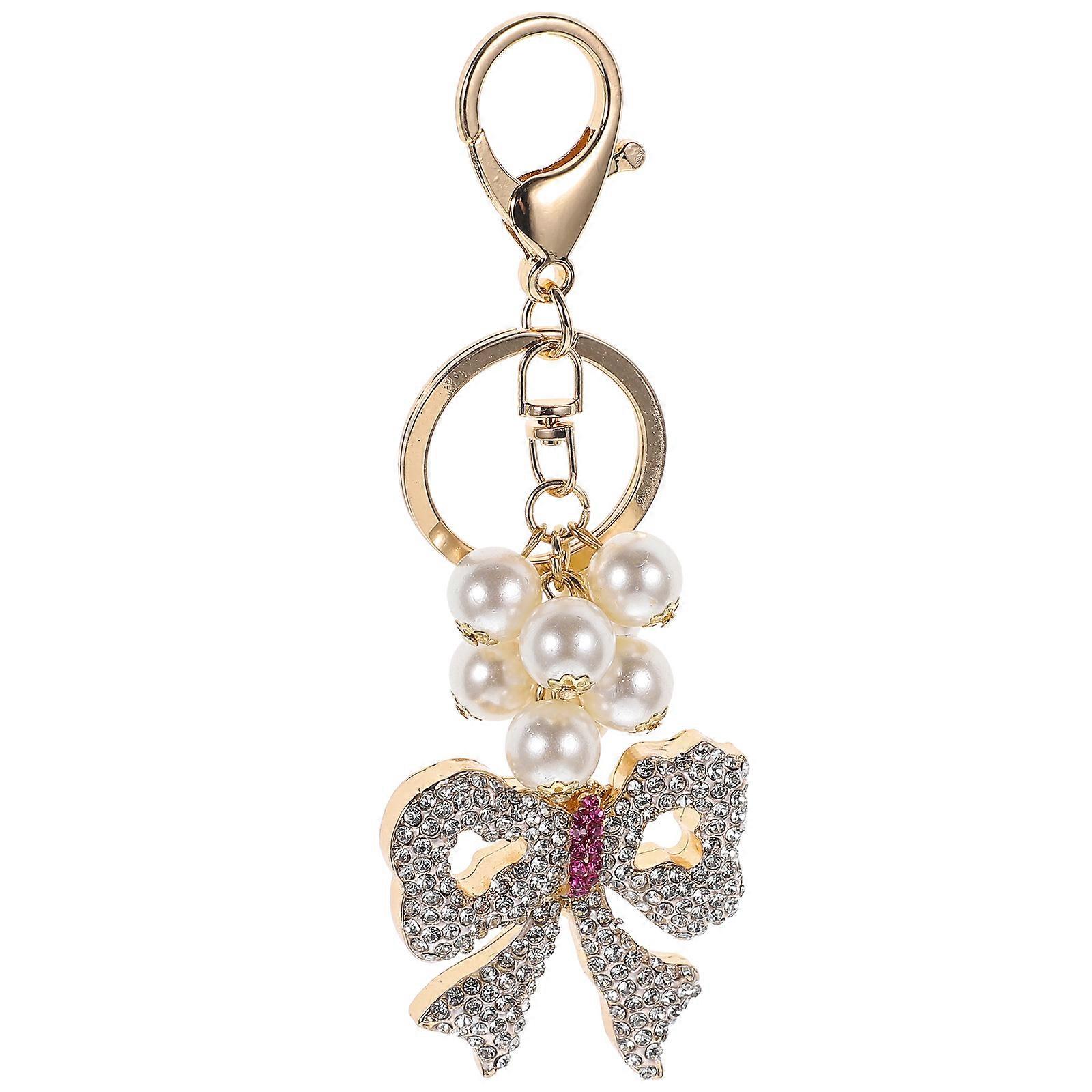 Bowknot Key Chain Durable Bowknot Key Ring for Backpack Decoration