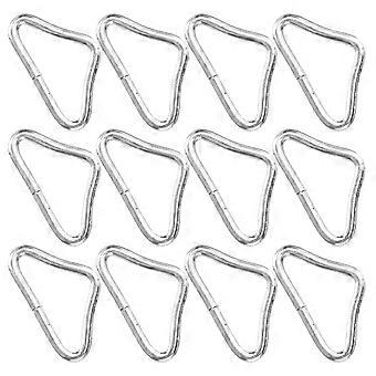 Trampoline Parts Triangle Buckles for Replacement 36Pcs Professional Metal Rings
