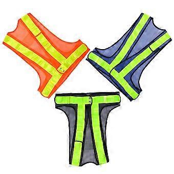 Reflecterend veiligheidsvest van mesh voor buitenactiviteiten, 1 stuk, oranje
