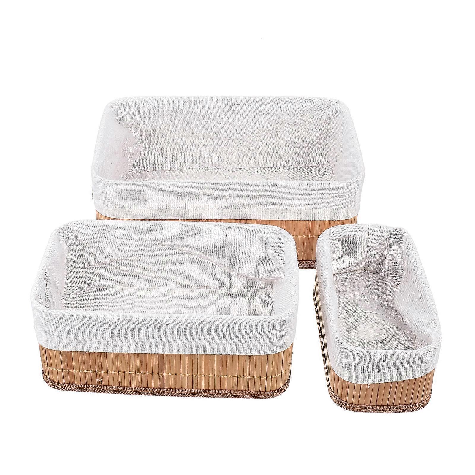 Home Storage Basket for Desk Organization 3Pcs Multi-Function Set