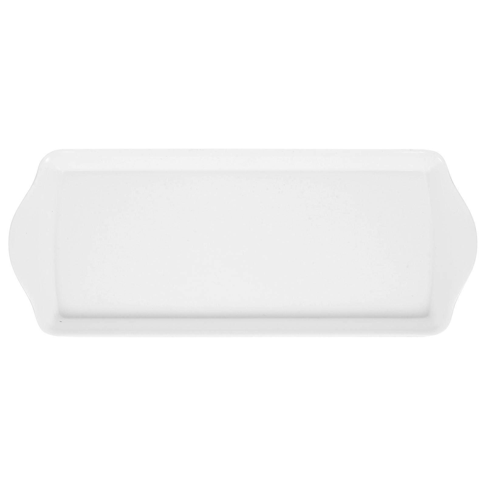 Rectangular Serving Tray with Dual Handle Food Storage Plate