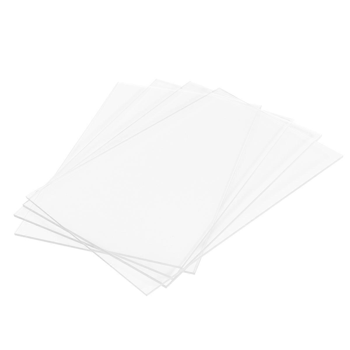 Transparent Laser Cutting Plastic Board Pattern Cutting Template 4Pcs