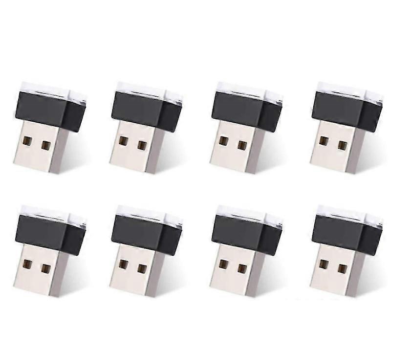 6pcs Universal Car Interior USB Atmosphere Lighting