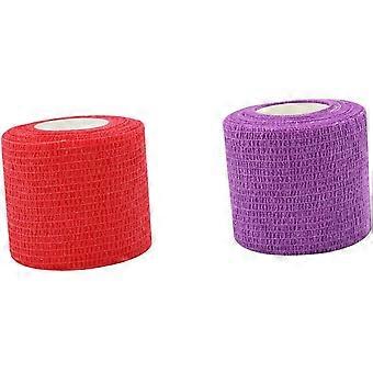 Pet Bandage Self Adhesive Pet Wrap Bandage 12 Rolls of Elastic Nonwoven Bandage for Dogs Cats Easy to Apply Comfortable for Pet Healing Random Color
