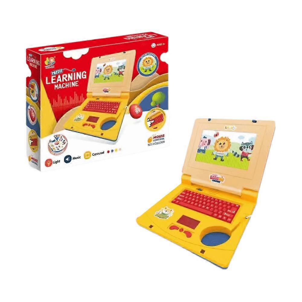 Plastic Toddler Educational Laptop Display Battery Mini Simulation Notebook Multi-function Music Function