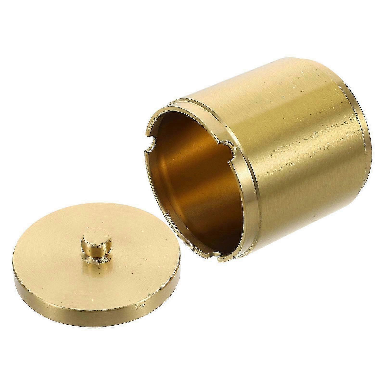 4-Pack Metal Ashtrays with Lids Windproof Design